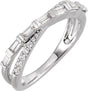 14K White Gold 3/8 CTW Natural Diamond Ring