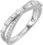 14K White Gold 3/8 CTW Natural Diamond Ring