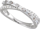 14K White Gold 3/8 CTW Lab-Grown Diamond Ring