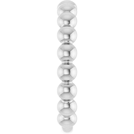 Sterling Silver 3.5 mm Stackable Beaded Ring