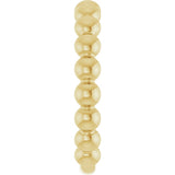 14K Yellow Gold 3.5 mm Stackable Beaded Ring