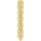 14K Yellow Gold 4 mm Stackable Beaded Ring