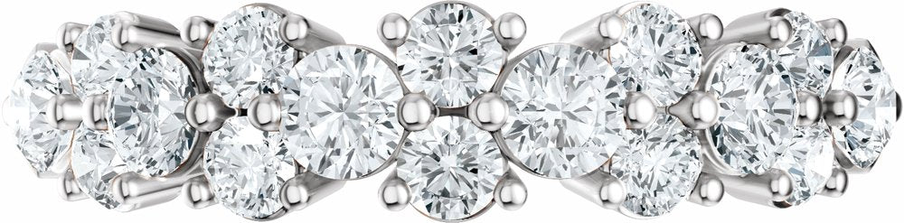14K White 1 CTW Lab-Grown Diamond Anniversary Band