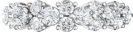 14K White 1 CTW Lab-Grown Diamond Anniversary Band