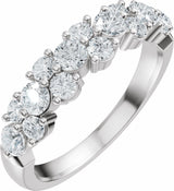 14K White 1 CTW Lab-Grown Diamond Anniversary Band