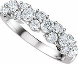 14K White 1 CTW Lab-Grown Diamond Anniversary Band