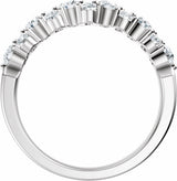14K White 1 CTW Lab-Grown Diamond Anniversary Band