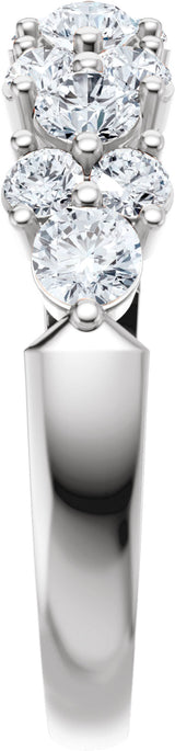 14K White 1 CTW Lab-Grown Diamond Anniversary Band