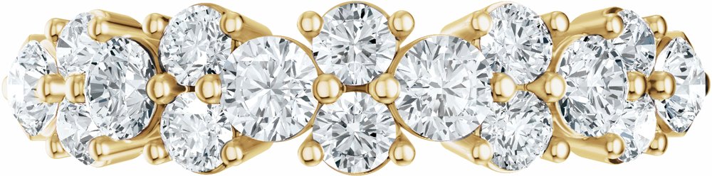 14K Yellow 1 CTW Lab-Grown Diamond Anniversary Band