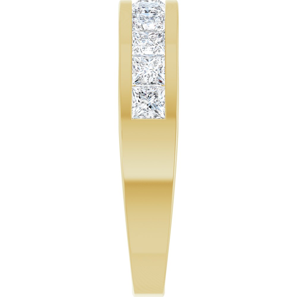 14K Yellow 1 CTW Natural Diamond Channel-Set Anniversary Band Size 7