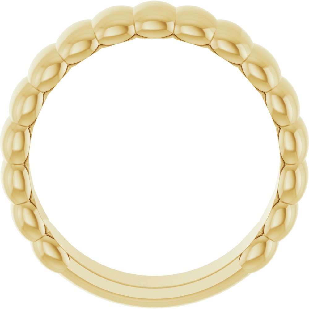 14K Yellow Gold 6 mm Fluted Band Size 7
