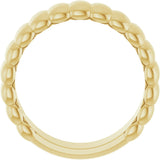 14K Yellow Gold 6 mm Fluted Band Size 7