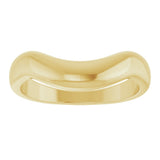 14K Yellow Gold Contour Band