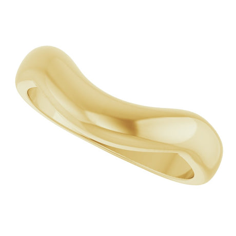 14K Yellow Gold Contour Band