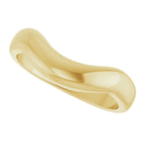 14K Yellow Gold Contour Band