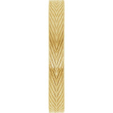 14K Yellow Gold 3 mm Wheat Patterned Band Size 7