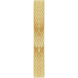 14K Yellow Gold 3 mm Wheat Patterned Band Size 6