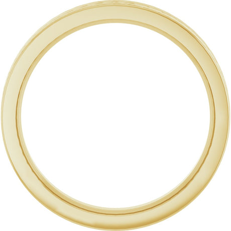 14K Yellow Gold 3 mm Wheat Patterned Band Size 6
