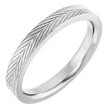 14K White Gold 3 mm Wheat Patterned Band Size 7