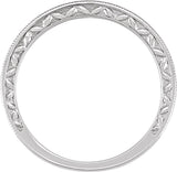 14K White Gold 1/8 CTW Natural Diamond Anniversary and