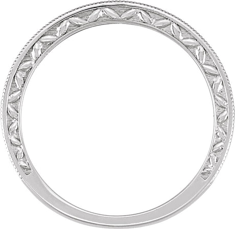 14K White Gold 1/8 CTW Natural Diamond Anniversary and