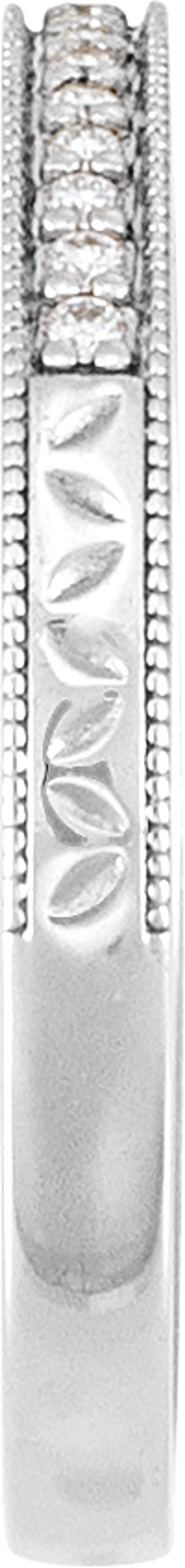14K White Gold 1/8 CTW Natural Diamond Anniversary and