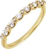 14K Yellow Gold 1/3 CTW Natural Diamond Anniversary Band