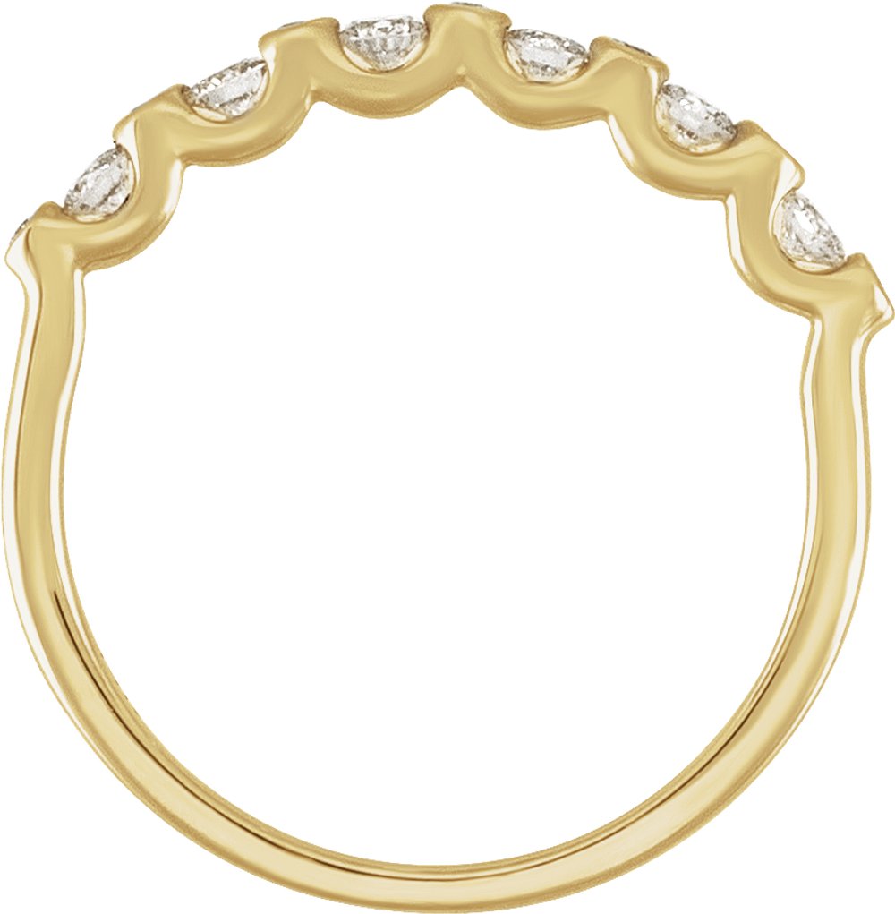 14K Yellow Gold 1/3 CTW Natural Diamond Anniversary Band