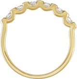 14K Yellow Gold 1/3 CTW Natural Diamond Anniversary Band