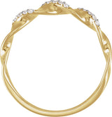 14K Yellow Gold .08 CTW Natural Diamond Anniversary Band