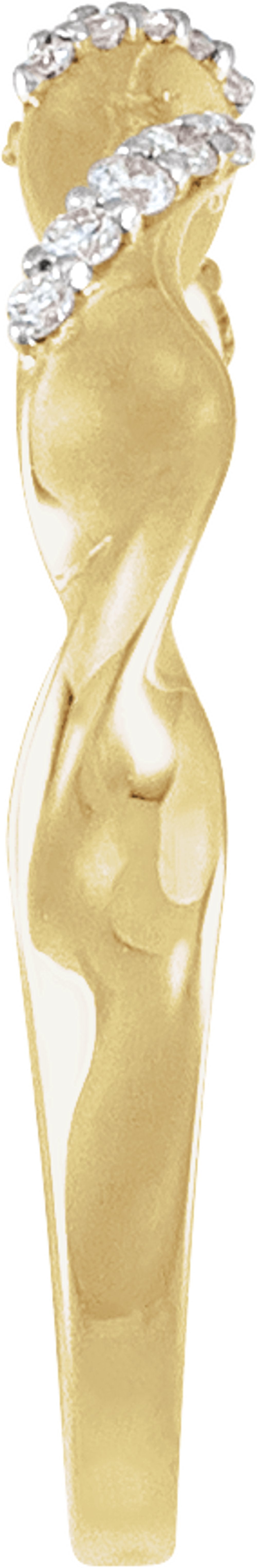 14K Yellow Gold .08 CTW Lab-Grown Diamond Anniversary Band