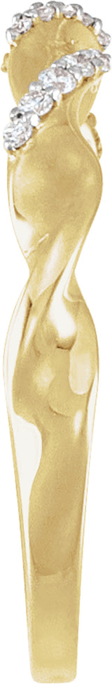 14K Yellow Gold .08 CTW Lab-Grown Diamond Anniversary Band