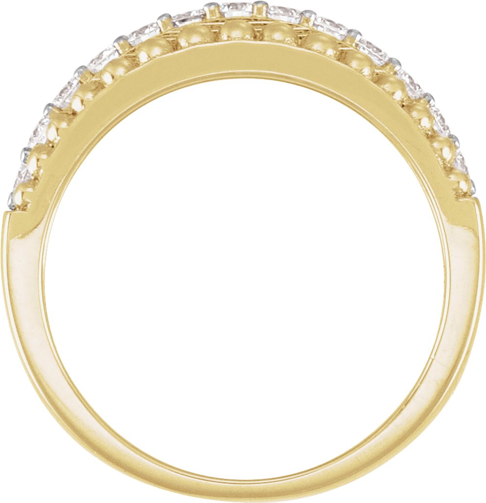 14K Yellow Gold 1/2 CTW Lab-Grown Diamond Anniversary Band