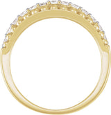 14K Yellow Gold 1/2 CTW Lab-Grown Diamond Anniversary Band