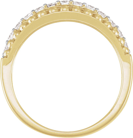 14K Yellow Gold 1/2 CTW Lab-Grown Diamond Anniversary Band