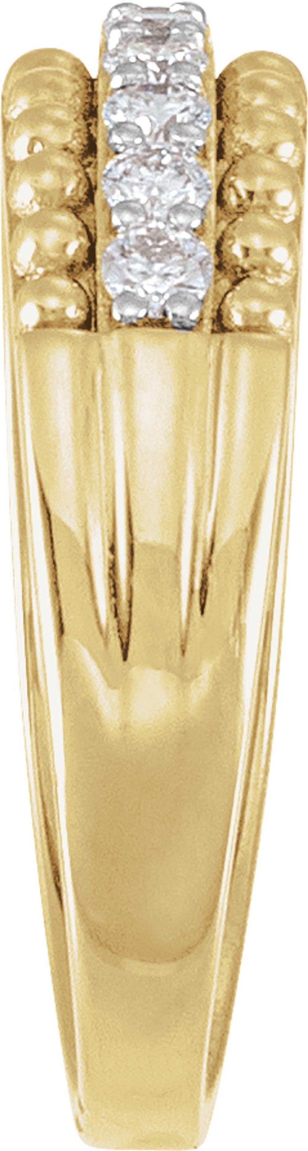 14K Yellow Gold 1/2 CTW Lab-Grown Diamond Anniversary Band