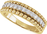 14K Yellow Gold 1/2 CTW Lab-Grown Diamond Anniversary Band