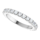 14K White Gold 3/4 CTW Lab-Grown Diamond Eternity Band