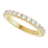 14K Yellow Gold 3/4 CTW Lab-Grown Diamond Eternity Band Size 5.5