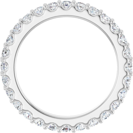14K White Gold 3/4 CTW Lab-Grown Diamond Eternity Band