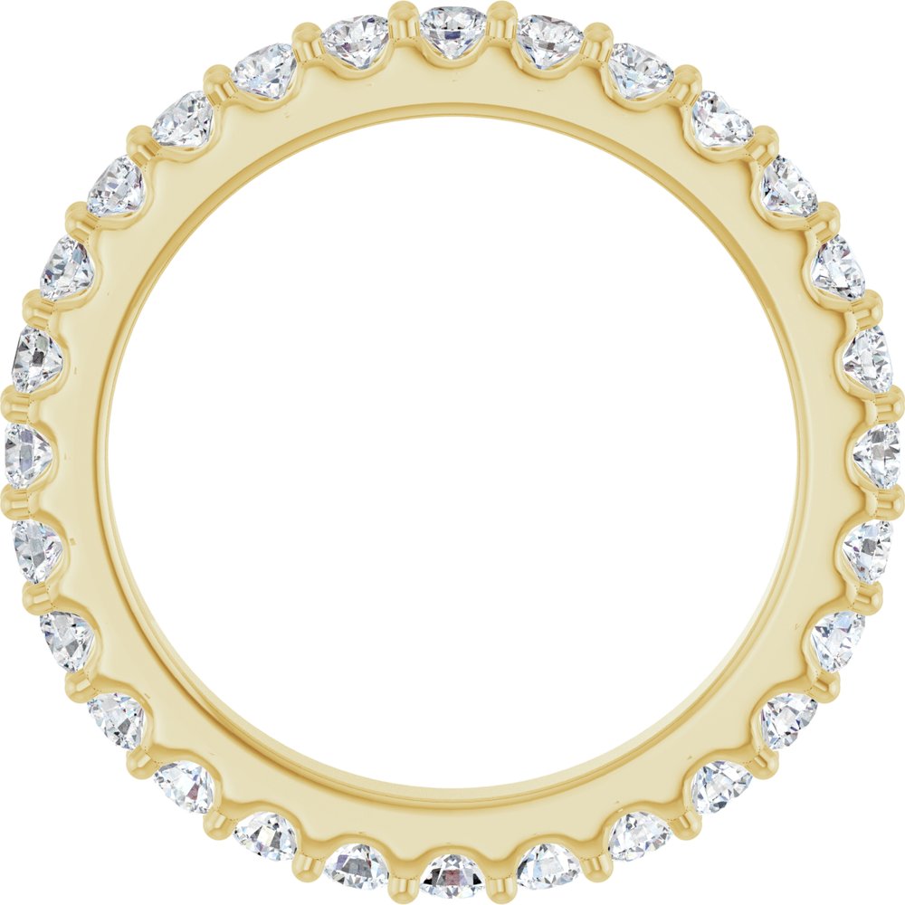 14K Yellow Gold 3/4 CTW Lab-Grown Diamond Eternity Band Size 5.5