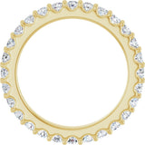 14K Yellow Gold 3/4 CTW Lab-Grown Diamond Eternity Band Size 5.5