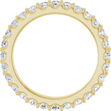 14K Yellow Gold 3/4 CTW Lab-Grown Diamond Eternity Band