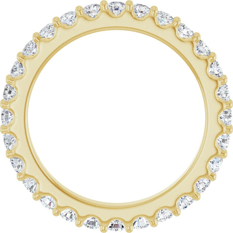 14K Yellow Gold 3/4 CTW Lab-Grown Diamond Eternity Band Size 5.5