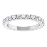 14K White Gold 3/4 CTW Lab-Grown Diamond Eternity Band