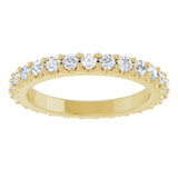 14K Yellow Gold 3/4 CTW Lab-Grown Diamond Eternity Band Size 5.5