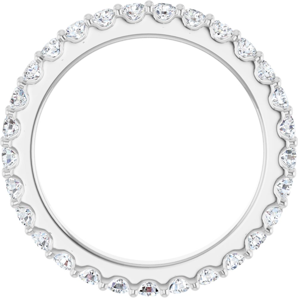 Platinum 2 CTW Lab-Grown Diamond Eternity Band Size 7.5