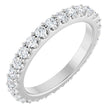 Platinum 2 CTW Lab-Grown Diamond Eternity Band Size 7.5