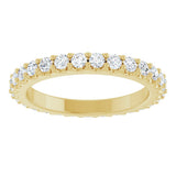14K Yellow Gold 3/4 CTW Lab-Grown Diamond Eternity Band
