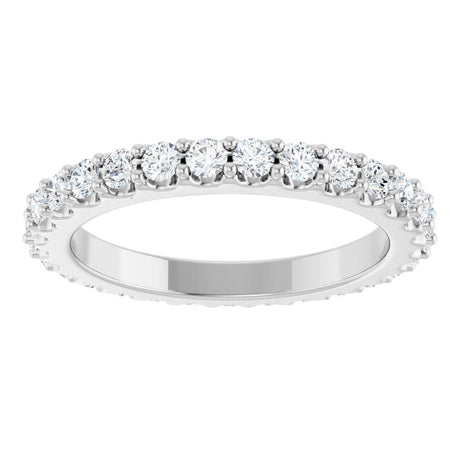 Platinum 2 CTW Lab-Grown Diamond Eternity Band Size 7.5